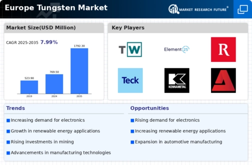 Europe Tungsten Market Infographic