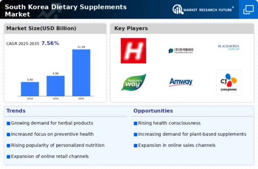 South Korea Dietary Supplements Market
 Infographic