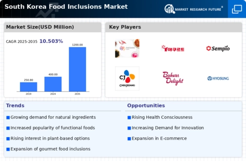 South Korea Food Inclusions Market Infographic