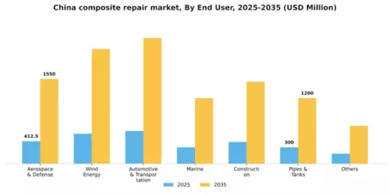 China Composite Repair Market Segment Image 0