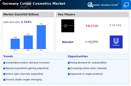 Germany Colour Cosmetics Market Infographic