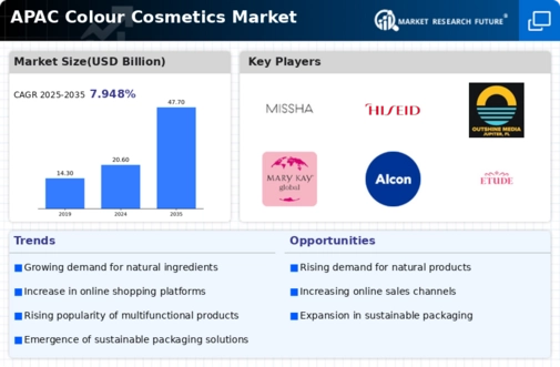 APAC Colour Cosmetics Market Infographic