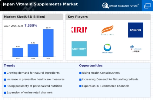 Japan Vitamin Supplements Market Infographic