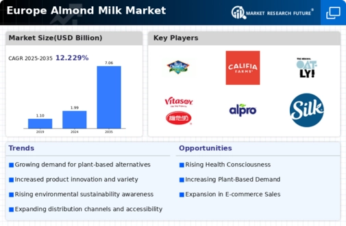 Europe Almond Milk Market Infographic