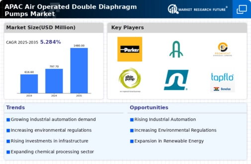 APAC Air Operated Double Diaphragm Pumps Market Infographic