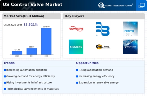 US Control Valve Market Infographic