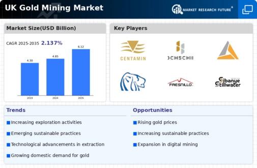 UK Gold Mining Market Infographic