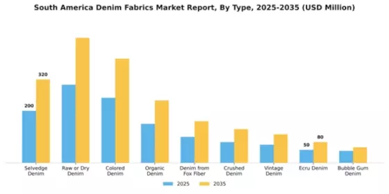 South America Denim Fabrics Market Segment Image 1