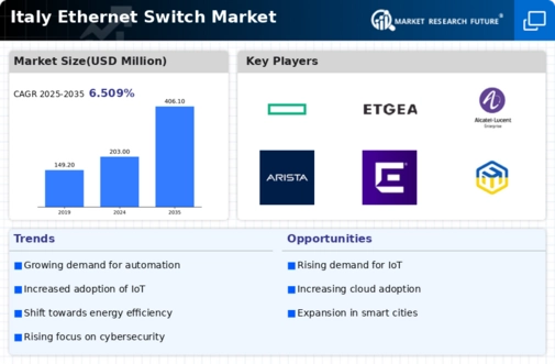 Italy Ethernet Switch Market Infographic