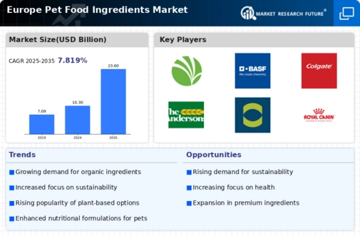 Europe Pet Food Ingredients Market Infographic