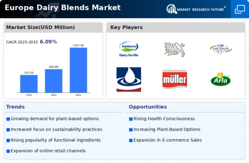 Europe Dairy Blends Market Infographic
