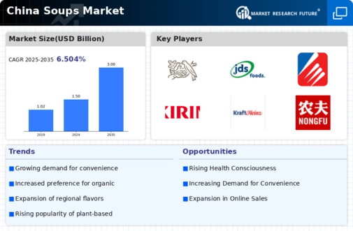 China Soups Market Infographic