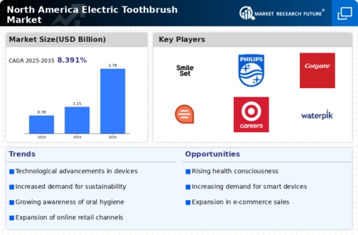 North America Electric Toothbrush Market Infographic