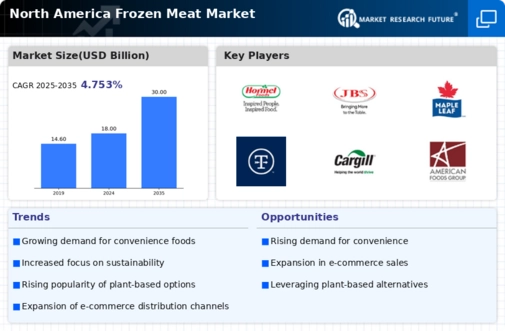 North America Frozen Meat Market Infographic