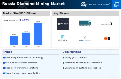 Russia Diamond Mining Market Infographic