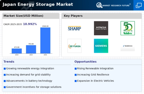 Japan Energy Storage Market Infographic