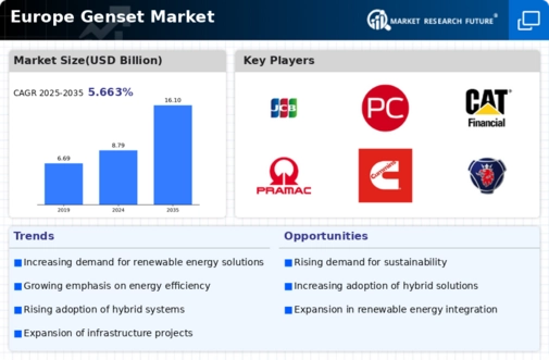Europe Genset Market Infographic