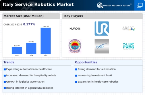 Italy Service Robotics Market Infographic