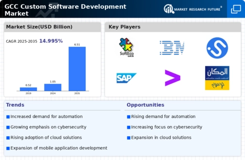 GCC Custom Software Development Market Infographic