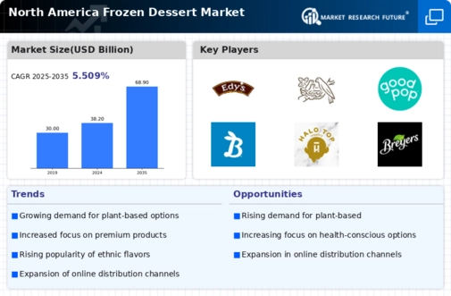 North America Frozen Dessert Market Infographic