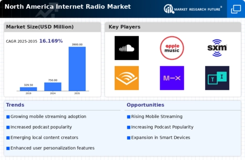 North America Internet Radio Market Infographic