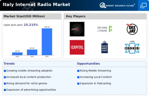 Italy Internet Radio Market Infographic