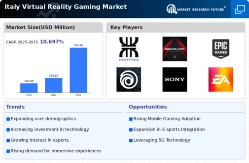 Italy Virtual Reality Gaming Market Infographic