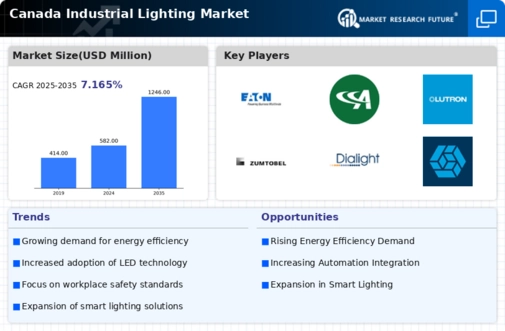 Canada Industrial Lighting Market Infographic