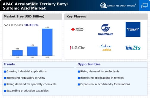 APAC Acrylamide Tertiary Butyl Sulfonic Acid Market
 Infographic
