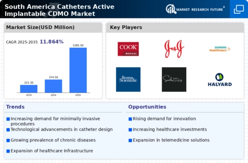 South America Catheters Active Implantable CDMO Market Infographic