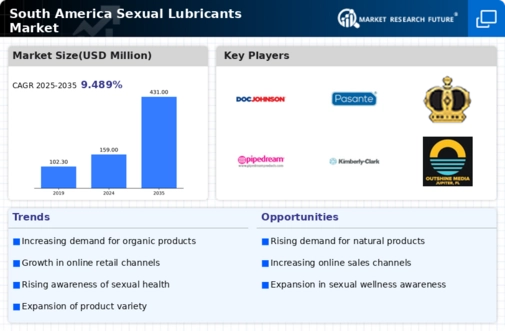 South America Sexual Lubricants Market Infographic
