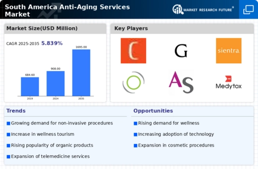 South America Anti Aging Services Market Infographic