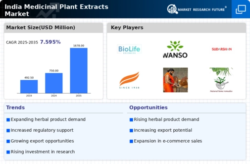 India Medicinal Plant Extracts Market Infographic