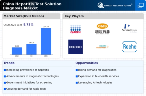 China Hepatitis Test Solution Diagnosis Market Infographic