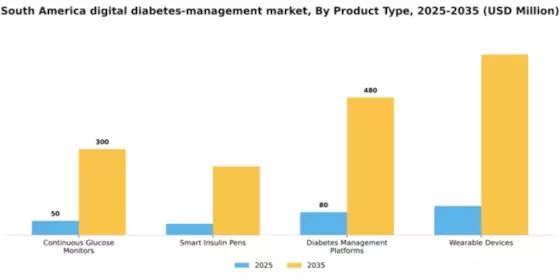 South America Digital Diabetes Management Market Segment Image 2