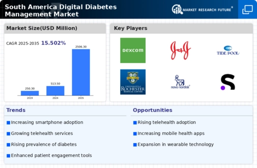South America Digital Diabetes Management Market Infographic