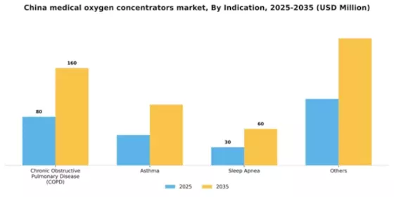 China Medical Oxygen Concentrators Market Segment Image 1