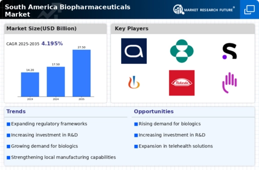 South America Biopharmaceuticals Market Infographic