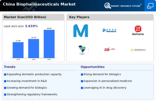 China Biopharmaceuticals Market Infographic