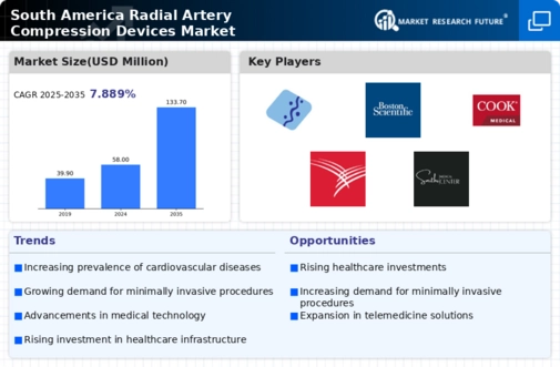 South America Radial Artery Compression Devices Market Infographic