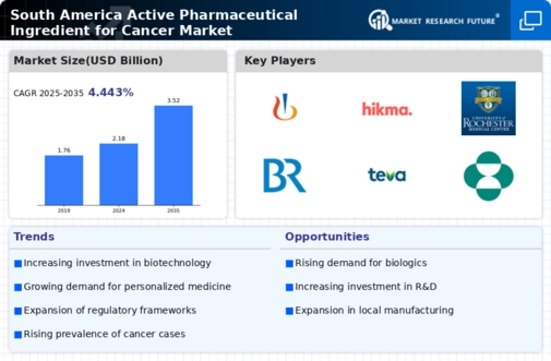 South America Active Pharmaceutical Ingredient For Cancer Market Infographic