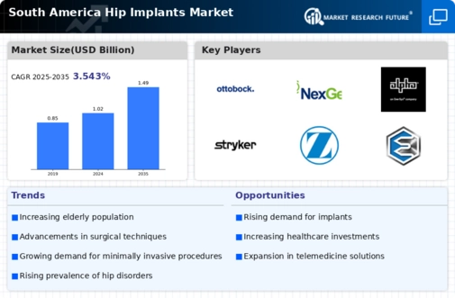South America Hip Implants Market Infographic