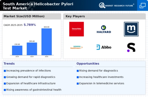 South America Helicobacter Pylori Test Market Infographic