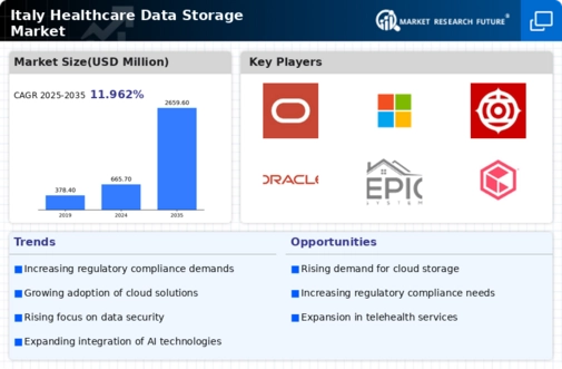 Italy Healthcare Data Storage Market Infographic