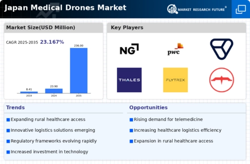 Japan Medical Drones Market Infographic