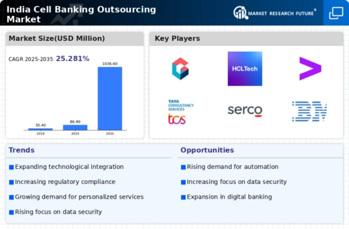 India Cell Banking Outsourcing Market Infographic