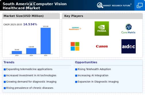 South America Computer Vision Healthcare Market Infographic