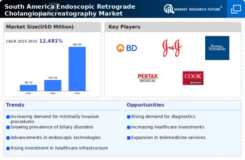South America Endoscopic Retrograde Cholangiopancreatography Market Infographic
