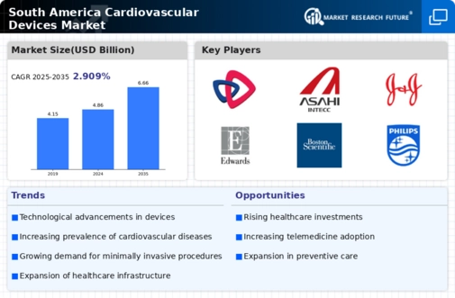 South America Cardiovascular Devices Market Infographic