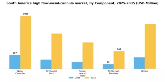 South America High Flow Nasal Cannula Market Segment Image 1